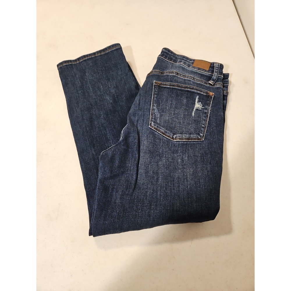 Judy Blue Womens Straight Leg Jeans Size 15/32 Blue Stretch Denim high rise(1642